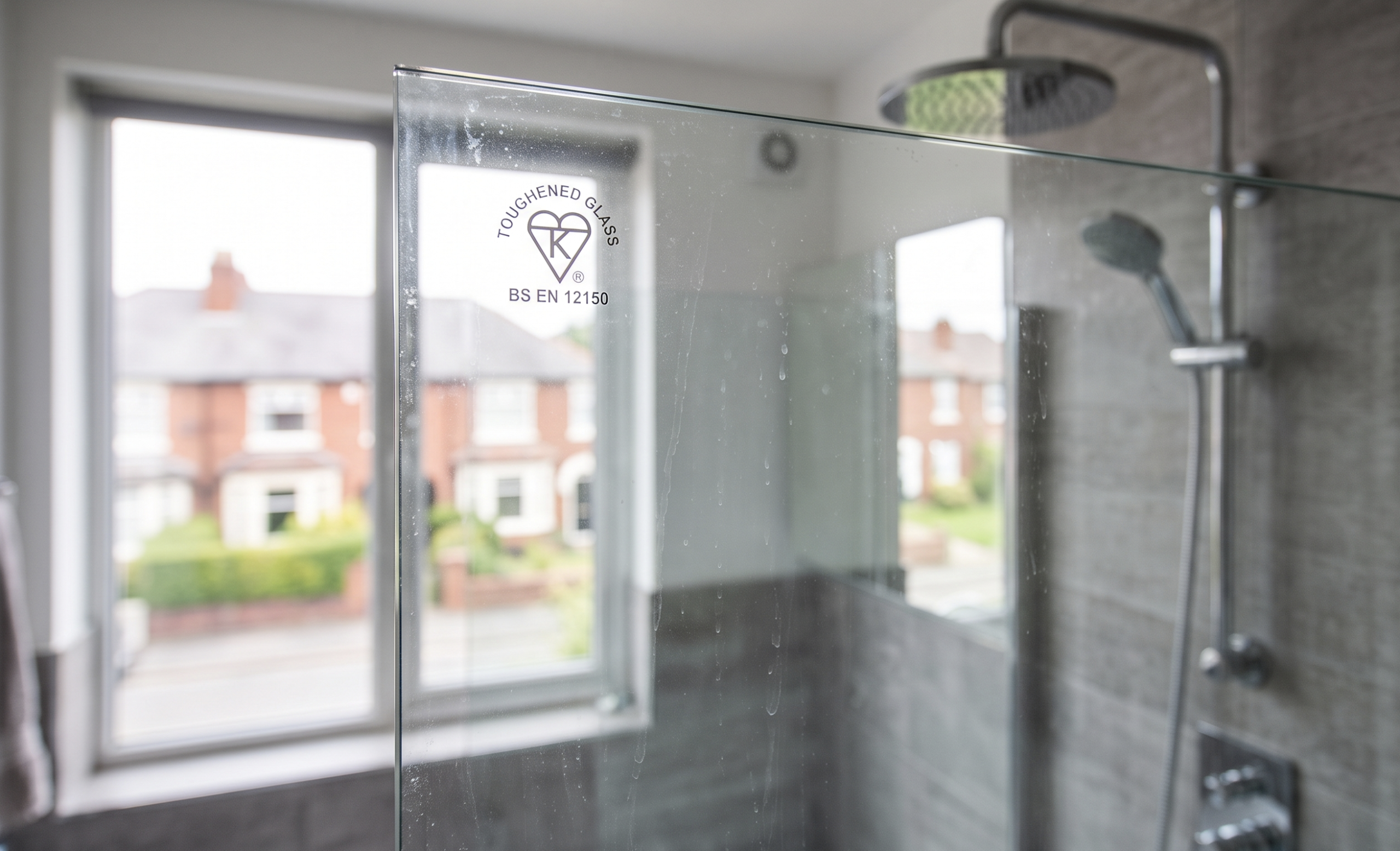toughened shower screen glass
