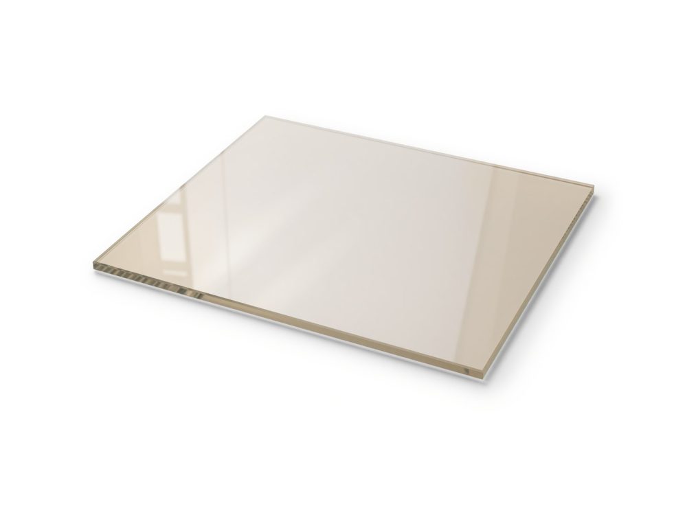Heat resistant ceramic stove glass pane, cut to size