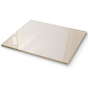 Heat resistant ceramic stove glass pane, cut to size