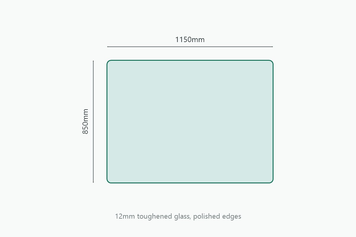 Glass Hearth Cut to Size