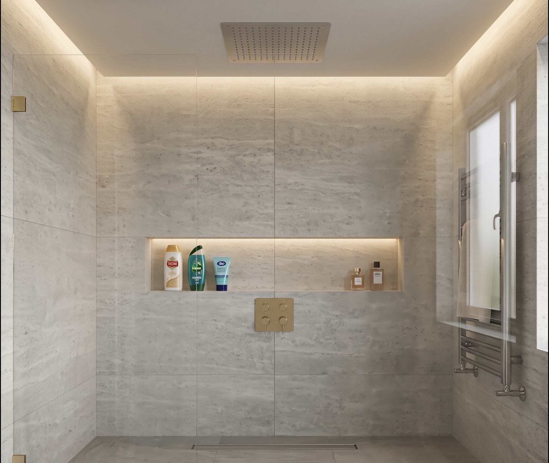 toughened wet room glass